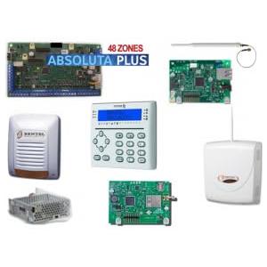 Generico Bentel Kit Allarme Casa Professionale Antifurto Absoluta Plus ABS48 Zone + Scheda IP - LTE - 4G - Novità - Wireless - KITABS48-IP LTE