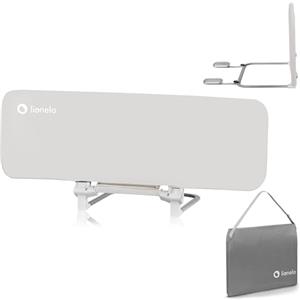 lionelo Lora Sponda Letto Portatile e pieghevole per Bambini Altezza 45cm Lunghezza 105cm Regolazione inclinazione fino a 180° Barriera letto con meccanismo di bloccaggio StandSafe impedisce la caduta