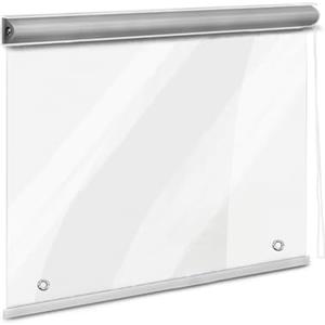 Generic Tende A Rullo in PVC Tenda A Rullo Trasparente HD Plastica Tapparella Avvolgibile Mantieni Fresco Isolamento Termico Antipolvere Altezza 220 240 260 280 300 320 CM(W190X100CM)