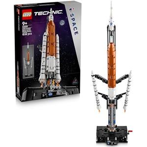 LEGO Technic Sistema di Lancio Spaziale Razzo NASA Artemis - Giocattolo STEM Interattivo con 4 Astronauti e Funzione di Separazione degli Stadi - Regalo per Bambini e Bambine da 9 Anni in su - 42221