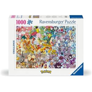 Ravensburger - Puzzle 1000 Pezzi Pokemon Challenge | Puzzle Per Adulti E Tutta La Famiglie | Dimensione Di 70x50 Cm