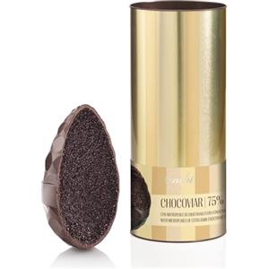 Venchi - Uovo di Cioccolato Chocoviar 75%, 350 Gr, Gusto Cioccolato Extra Fondente con Microperle di Chocoviar, Senza Glutine, con Sorpresa, Collezione Pasqua Venchi, Idea Regalo