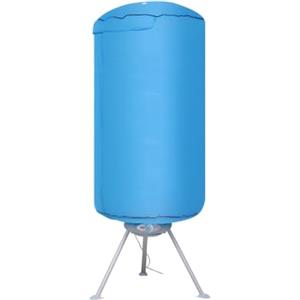 Generic Stendibiancheria riscaldato da 1000 W con coperchio, stendibiancheria elettrico in acciaio inossidabile a 2 livelli, asciugatrice pieghevole da 10 kg con timer da 180 minuti e spegnimento automatico