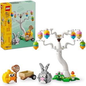 LEGO Coniglietto Pasquale e Caccia alle Uova - Giocattolo Regalo di Pasqua per Bambine e Bambini da 8 Anni in su con Figure di Coniglio e Uccellino - Kit di Arti e Mestieri - 40808