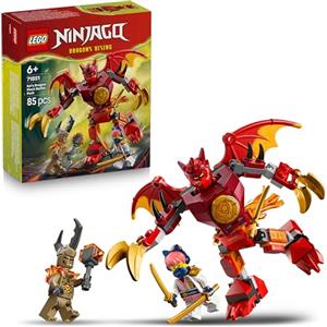 LEGO NINJAGO Battle Pack Mech Drago di Kai - Action Figure Giocattolo con 3 Minifigure e Katana Ninja - Idea Regalo di Compleanno per Bambini e Fan da 6 Anni in su - 71851