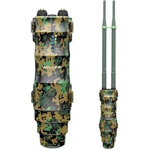 Wavlink N300 Ripetitore WiFi Esterno Potente Antenna Lunga Distanza Cammuffamento - Amplificatore Outdoor PoE Range Extender Access Point - Ideale per Grandi Spazi Remoti