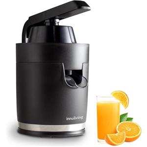 Innoliving Spremiagrumi Elettrico Potente con Leva INN-884/INN-885, Silenzioso, Facile da Usare e Pulire, Ideale per Succo di Agrumi, Design Compatto e Moderno (PLASTICA CON LEVA)