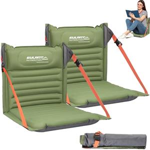 EULANT Cuscino da Stadio Gonfiabile con Schienale,Impermeabile Sedia da Campeggio,Portatile Seduta da Stadio,Sedile a Pavimento per Spiaggia Kayak Escursionismo Eventi Sportivi Concerti