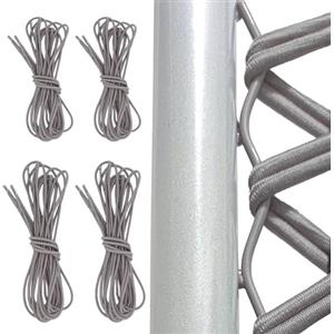 Jortmrd 4 Pezzi Corde Elastiche di Ricambio Universali per Sedia a Gravità Zero, Sdraio Pieghevole, Sedia a Sdraio, Poltrone da Giardino, Sdraio da Giardino Pieghevole, Ecc (2x2.2m+2x1.3m)
