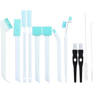 LTISHABILTD 8 pezzi spazzole per tazze, spazzole per la pulizia della casa, piccole spazzole per la pulizia, con 2 nero spazzole e 2 spazzola per cannuccia, per bicchiere, bottiglia d'acqua, teiera