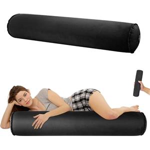 EULANT Cuscino Gonfiabile per Dormire sul Fianco, Morbido Cuscino per Dormire Lateralmente, Cuscino Cervicale Lungo Rotondo, Cuscino per Adulti e Bambini, Compatto & Gonfiabile, 120x20cm