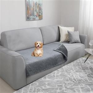TAIKURA Copridivano Impermeabile per Cani,Coperta per Animali in Pile e Flanella Lavabile in Lavatrice,Doppio Lato Disponibile,Morbido, Confortevole e Calda,70x100 cm