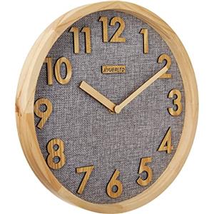 JIYUERLTD 30cm Orologi da parete Non-ticchettio silenzioso Orologio da parete al quarzo,Orologio da cucina Orologio in legno per Casa Ufficio Aula Scuola.