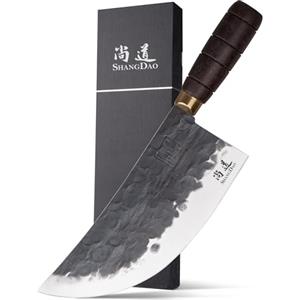 SHANGDAO Coltello da macellaio 20 cm, forgiato a mano Coltello da macellaio in acciaio inossidabile ad alto tenore di carbonio tedesco con, Full Tang Handle for Home Kitchen and Restaurant