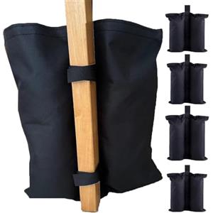 YIPUETERNITY 4pcs Sacchi Pesi Gazebo, 600D Sacchetti Per Pesi a Baldacchino, Doppie Coperture Tenda Dei Sacchi di Sabbia, Sacchi di Sabbia per Gazebo, Borse Pesi Gazebo Senza Sabbia Per Ombrello; Tenda Pop Up