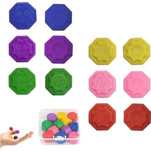 YOUDALIS 12 Pezzi Gonggi Korean Game, Gioco Tradizionale Coreano, Gonggi Jack Stone Pebbles Set per Allenamento Coordinazione Occhio Mano