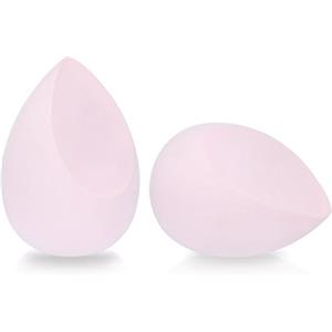 Generico Spugne Trucco Make Up Rosa (2 Pezzi) - Beauty Blender Morbide e Durevoli - Spugnette Trucco Professionali per Fondotinta e Correttore - Applicazione Uniforme, Senza Lattice