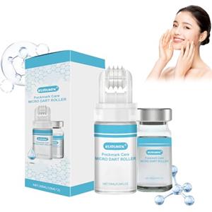 KUIRUNRX® Microneedling Viso Set, Kit di Siero Anti-Aging Microneedling, Sistema di Microinfusione per il Viso, Siero Facciale per Pelle Liscia per Tutti i Tipi di Pelle