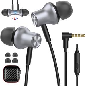 ACANDYA Cuffie con Filo e Microfono per Xiaomi Book 14 Redmi Note 13 Laptop PC Chromebook, Cuffie in Ear, Headphones con 3.5MM Jack para iPhone 6s Galaxy A13 A14 MP3