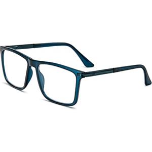 KoKoBin Occhiali da lettura anti luce blu per uomo e donna, filtro luce blu computer, aiuto per la lettura, cerniera a molla in metallo, occhiali a schermo intero, Blu, 1/1.5/2/2.5/3/3.5