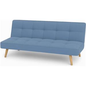 Totò Piccinni Divano Letto 3 Posti SANDWICH Prontoletto Clic-Clac imbottito con piedini in legno (Tessuto Jeans)