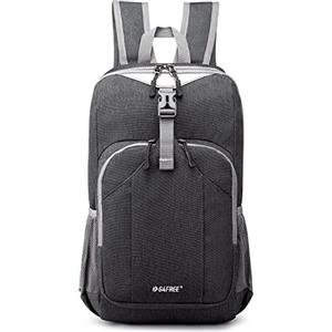 G4Free Zaino piccolo da 10 l, per escursionismo, viaggi, passeggiate, ciclismo, Grigio scuro, 10 Long, Zaino daypack