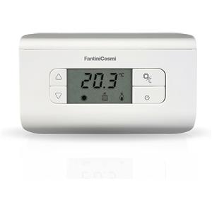 Termostato Ambiente Fantini Cosmi CH115 a Batterie Bianco