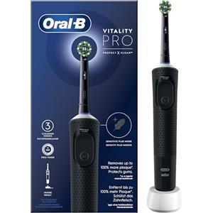 Oral-B Spazzolino Elettrico Ricaricabile Vitality Pro Nero, 1 Testina. 1 Spazzolino