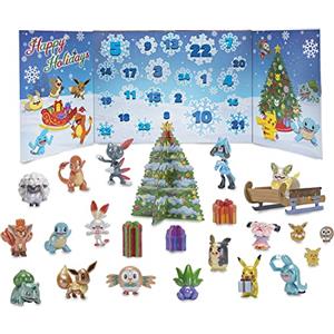 Pokémon Calendario dell'Avvento 2021 con 16 Minifigure e 8 Accessori