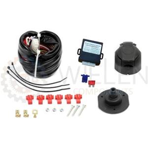 W WIELEN COMPONENTS WIELEN Kit Elettrico 13 Poli LS2 con CENTRALINA per Gancio Traino con PREDISPOSIZIONE SENSORI di PARCHEGGIO