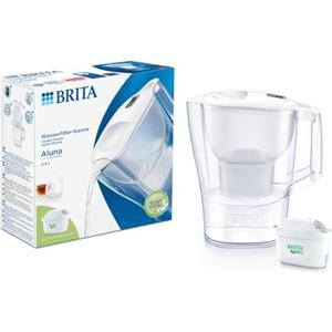 BRITA Caraffa filtrante Aluna 2,4 L con filtro bianco Depurazione acqua