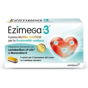 Alfasigma Ezimega3 20 compresse tristrato - ZERO SPRECHI - scadenza 2/2026