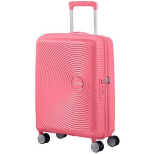 American Tourister Soundbox - Trolley S Espandibile Bagaglio a Mano, 55 cm, 35.5/41 L, Rosa (Sun Kissed Coral)