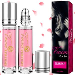 SEO-FANALLY 2 Pezzi Profumo Feromoni per Donna, Profumo Donna, Profumo ai Feromoni per Pheromone Perfume Venom, Fragranza Duratura, Bella e Sicura di sé