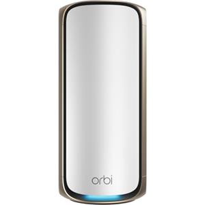 NETGEAR Orbi | Satellite aggiuntivo| Mesh WiFi 7 quad-band serie 970 (RBE970)| Funziona con sistema Mesh o router Mesh serie 970 esistente, funzioni di sicurezza| Copre fino a 220 m2 | Kit da 1 Bianco