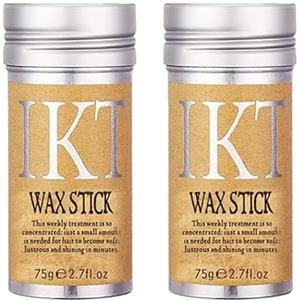 Beauty Searcher 2 PCS Rotto Dei Capelli Artefatto Bastone di Cera Per Capelli Pomata Per Capelli Bastone Professionale Dei Capelli Rotti Che Modella Gel Capelli Crespo Fisso Soffici Hairstyling Cera Tenere 75g