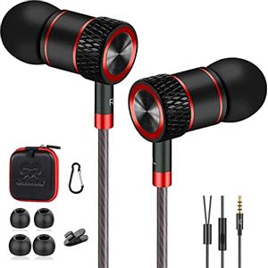 GAMURRY Cuffie Cablate In-Ear Stereo Anti-Rumore Adatto per Microfono Huawei, Smartphone Android e Lettore MP3