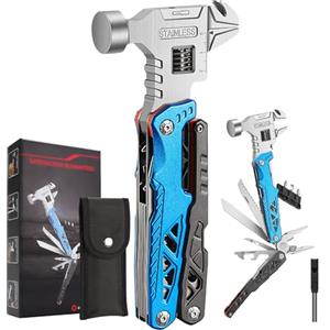 Olubfdh Pinza Multiuso, Coltello Multiuso in Acciaio Inossidabile, Pinza Multifunzione in Coltellino Svizzero con Apribottiglie, Cacciavite, Attrezzi EDC, Ideale per il Campeggio, Riparazioni