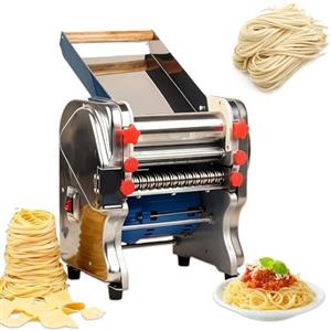 BoTongSiHai Macchina Per La Pasta Elettrica, Sfogliatrice Professionale, 750W Motore Lama In Acciaio Inox Da 3/9 E Spessori Regolabili 0.1-20mm, Sfogliatrice Elettrica Macchina(200-Kneading type)
