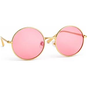 TK Gruppe Timo Klingler Occhiali da sole hippie occhiali da sole rotondi accessori rosa per Mardi Gras e Mardi Gras - Accessori anni '70 e '80 come John Lennon