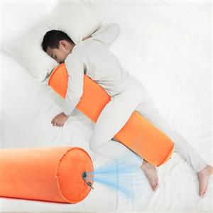 ONTYZZ Cuscino Corpo Gonfiabile Cuscino Lungo Adulti Bambini Cuscino Rotondo Bolster per Dormire Abbraccio Indietro Collo Supporto Dormiglione Laterale Cuscino Coccole