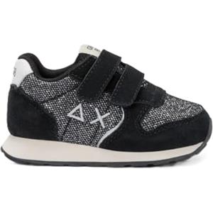 SUN68 Sneakers Girl's Ally Glitter Textile (First Step) Z45404F Colore 11 Nero (Sistema Taglie Calzature EU, Bimbo (0-5 Anni), Donna, Numero, Media, 23)
