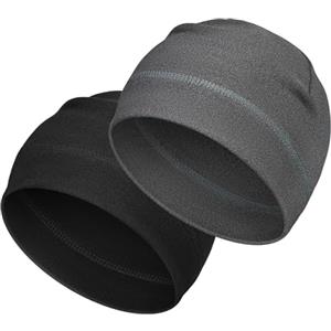 Kavya Berretto Pile da Uomo e Donna, Capello Bici sotto Casco, Termico Leggero e Traspirante Papalina, per Running, Arrampicata, Sci, Ciclismo, Chemioterapia - 2 Pezzi