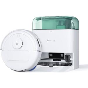 ECOVACS DEEBOT MINI Robot Aspirapolvere Lavapavimenti, 9000Pa, ZeroTangle 2.0, TrueMapping 2.0, Asciugatura ad Aria Calda 45°C, Svuotamento Automatico, Lavaggio Profondo Intelligente, Verde
