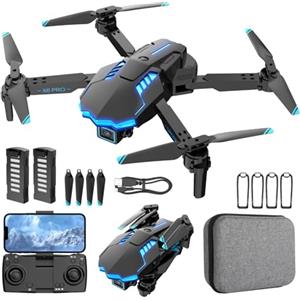 Rolytoy Vraijouet Drone con Telecamera 1080P per Bambini e Adulti, Mini FPV Droni con 30min di Volo/Avvio One-Key/Controllo Gesto, Giocattoli Regalo per Bambini Compleanni Natale (Blue)