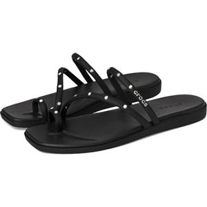 Crocs Miami Studded Toe Loop Sandal, Sandali Donna, Nero, 37/38 EU