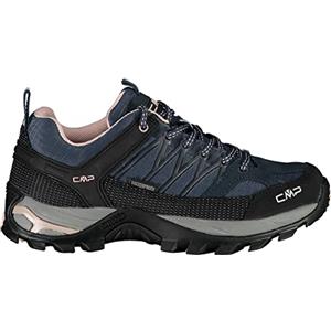 CMP Rigel Low Wmn Trekking Shoe Wp, Scarpe da trekking Donna, Asphalt-Antracite-Rose, 43 EU