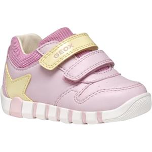 Geox B Lupidoo Girl A, Scarpe Primi Passi Bimba 0-24, Pink Lt Yellow, 18 EU
