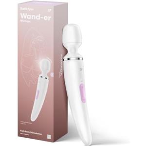 Satisfyer Wand-er Donna Bacchetta Massaggiante con 50 Modalità di Vibrazione | Sex Toy forte e silenzioso | Massaggio del Corpo per Donne e Uomini | Piccolo Vibratore per Tutto il Corpo
