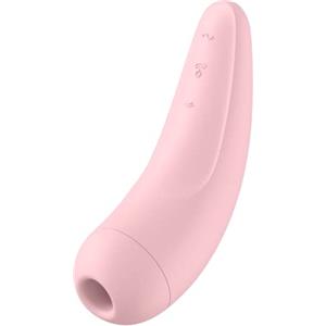 Satisfyer Curvy 2 Connect App | Vibratore a Onde di Pressione | Stimolazione del Clitoride silenziosa e potente | Sex Toys con App e Vibrazioni | Rosa